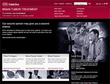 Tablet Screenshot of braintumortreatment.com